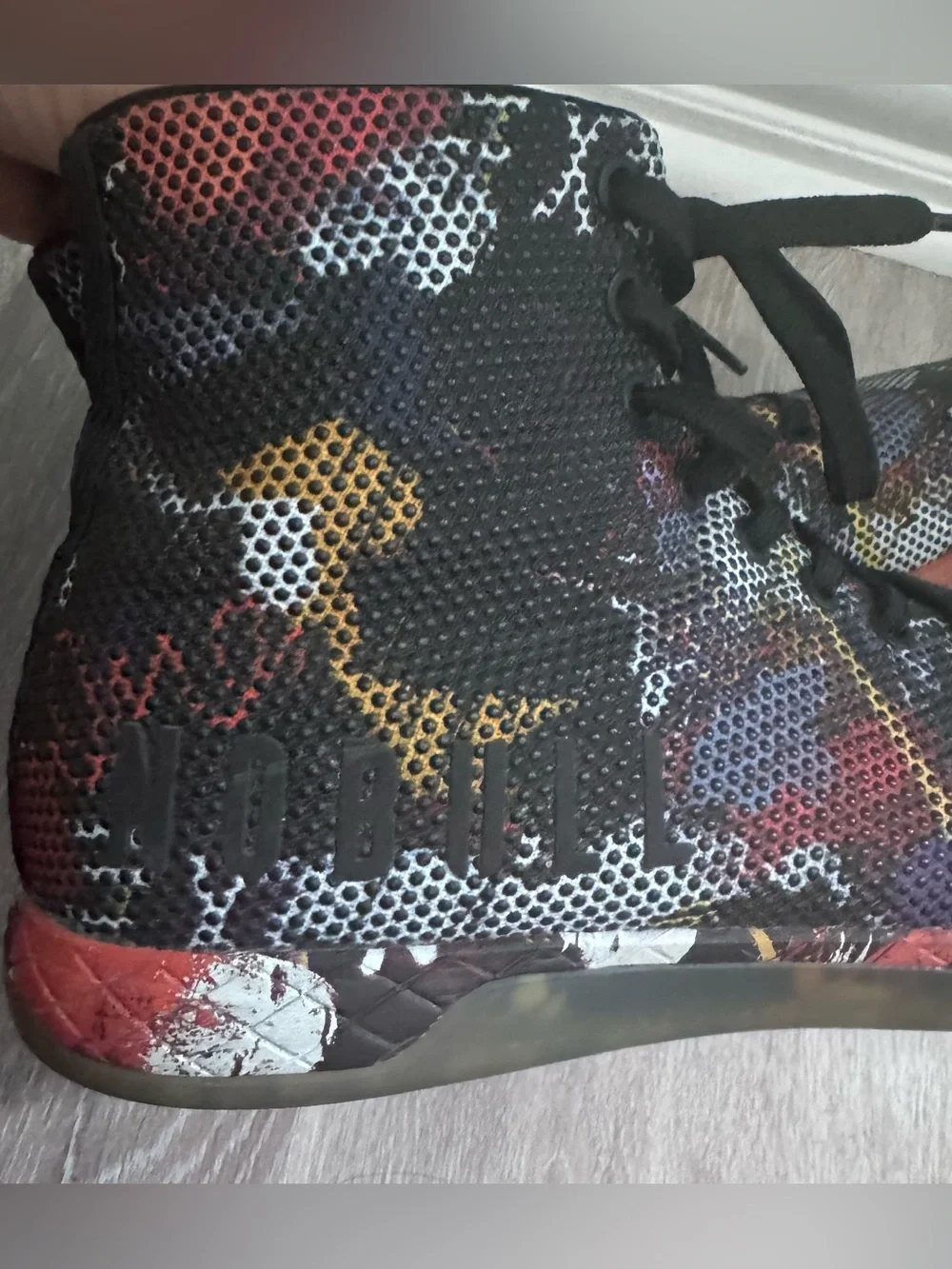 NOBULL graffiti high top training shoes women’s size 9